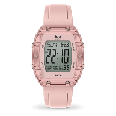  ICE digit boliday Small – Ψηφιακό Ρολόι Nude/Διάφανο με Ροζ Χρυσές Λεπτομέρειες 024563